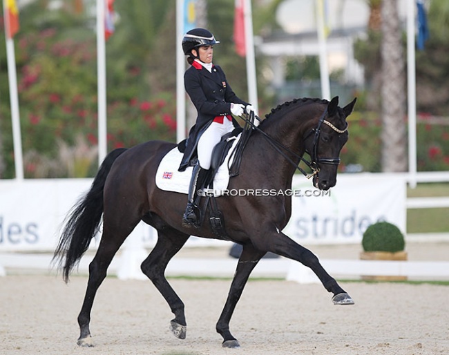 Gemma Owen and Sirius Black at the 2021 European Junior Riders Championships :: Photo © Astrid Appels