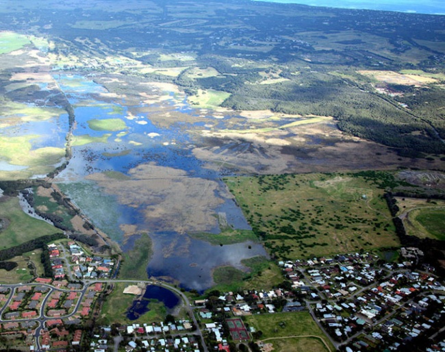 The Tootgarook Wetland is part of the huge Boneo Park estate, 318 hectares of land owned by the McNaught family