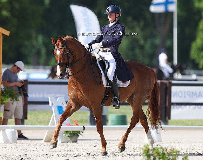 Dylan Deutrom and Sunlit Uplands at the 2022 CDI Jardy :: Photo © Astrid Appels