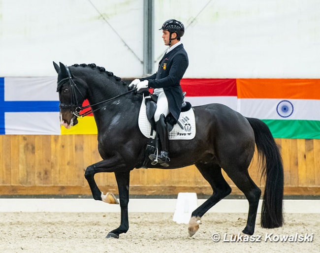 Severo Jurado Lopez and Dahoud at the 2022 CDI-W Zakrzow :: Photo © Lukasz Kowalski