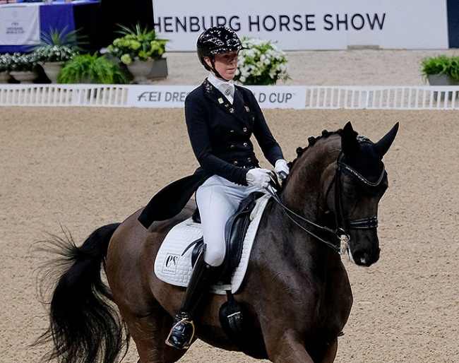 Carina Cassoe Kruth and Heiline's Danciera at the 2023 CDI-W Gothenburg :: Photo © Filip Jenå