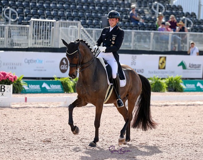 Frederic Wandres and Bluetooth at the 2023 CDI-W Wellington :: Photo © Sue Stickle