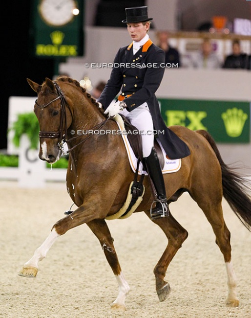 Diederik van Silfhout and Popeye at the 2012 CDI-W 's Hertogenbosch :: Photo © Astrid Appels