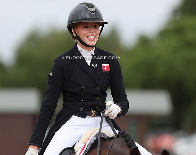 Frederikke Gram Jaobsen at the 2022 European Young Riders Championships :: Photo © Astrid Appels