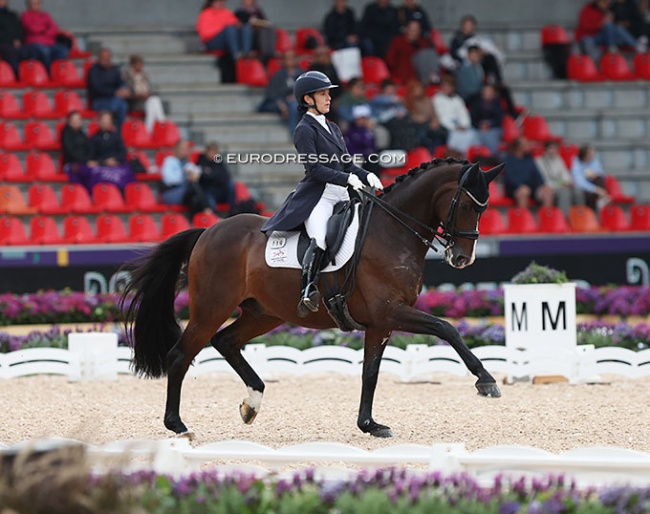 Maria Aponte and Duke de Niro at the 2022 World Championships in Herning :: Photo © Astrid Appels