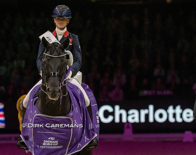 Charlotte Fry and Glamourdale win the final WEL qualifier at the 2023 CDI-W 's Hertogenbosch :: Photos © Dirk Caremans
