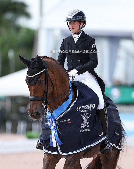 Morgan Barbançon and Habana Libre A at the 2023 CDI-W Palm Beach Derby :: Photo © Astrid Appels