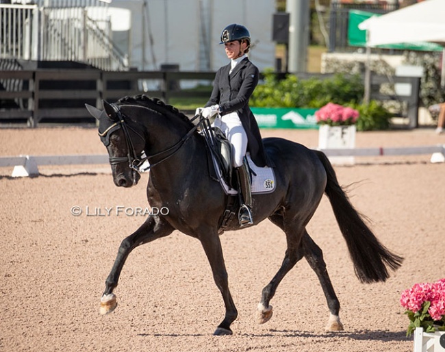 Caroline Darcourt and Bon Coeur at the 2023 CDI Wellington :: Photo © Lily Forado