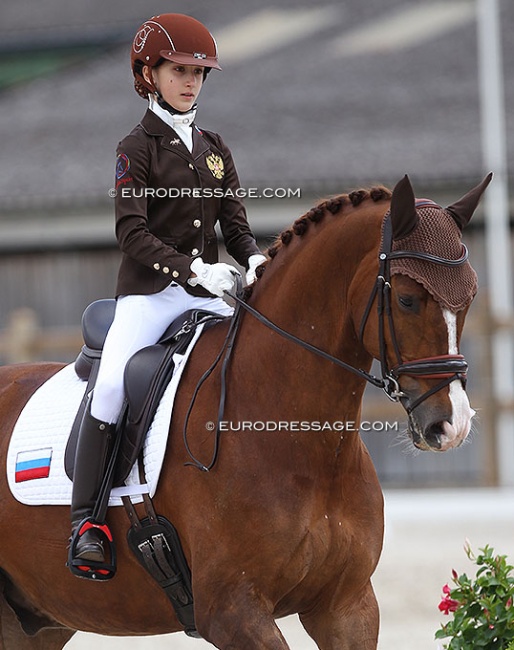 Agata Zakhrabekova and Ein Champion ZS at the 2021 CDI Grote Brogel :: Photo © Astrid Appels