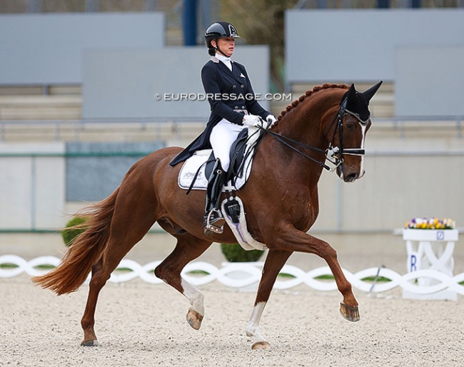 Marlies van Baalen and Habibi DVB win the Grand Prix at the 2023 CDI Aachen Festival 4 Dressage :: Photo © Astrid Appels
