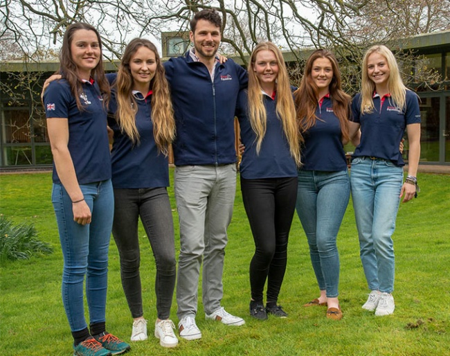 The five selected dressage riders for the BEF Podium Potential Pathway programme 2023–2025 :: Photo © British Dressage
