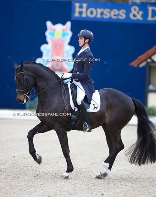 William Matthew on Freischütz in the 2023 Louisdor Cup qualifier held at the CDI Hagen :: Photo © Astrid Appels