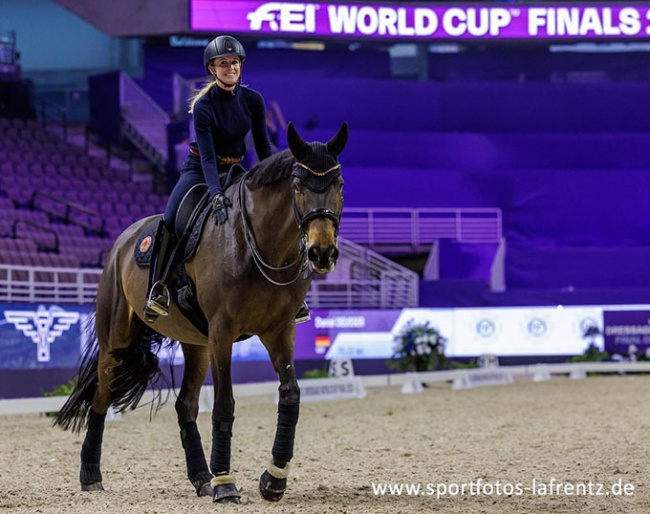 Reigning World Cup champion Jessica von Bredow-Werndl and Dalera BB are in Omaha to defend their title :: Photo © Stefan Lafrentz