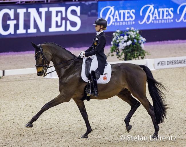 Jessica von Bredow-Werndl and Dalera BB win the Grand Prix at the 2023 World Cup Finals in Omaha :: Photos © Stefan Lafrentz