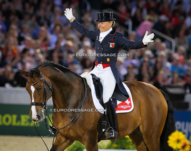 Marcela Krinke-Susmelj and Corinth at the 2010 World Equestrian Games :: Photo © Astrid Appels