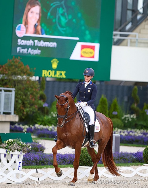 Sarah Tubman and First Apple at the 2022 CDIO Aachen :: Photo © Astrid Appels