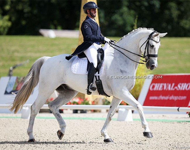Mohamed Al Serkal and Dynamite at their CDI debut in Jardy in June 2022 :: Photo © Astrid Appels