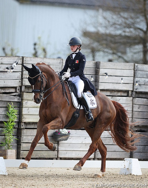 Layla Schmid and Freek d'Arx at the 2022 CDI Sint-Truiden :: Photo © Astrid Appels