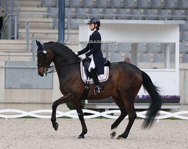 Alexa Fairchild and Dabanos D'O4 in their last CDI, the 2023 Aachen Festival 4 Dressage :: Photo © Astrid Appels