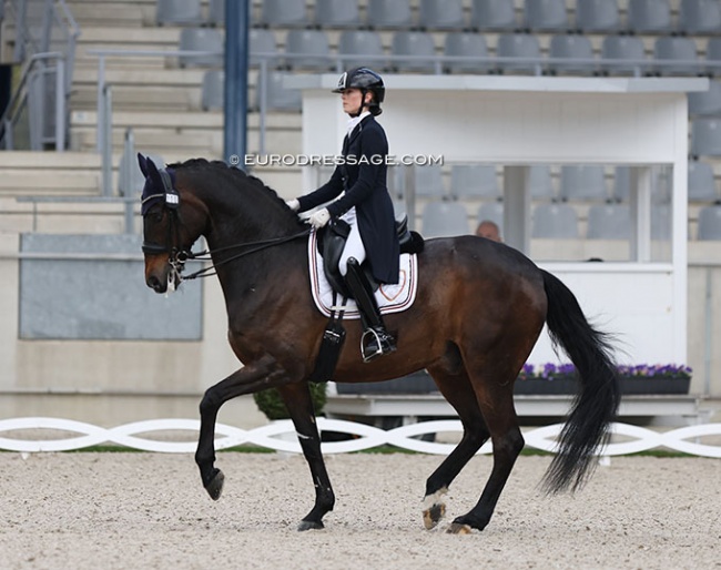 Alexa Fairchild and Dabanos D'O4 in their last CDI, the 2023 Aachen Festival 4 Dressage :: Photo © Astrid Appels