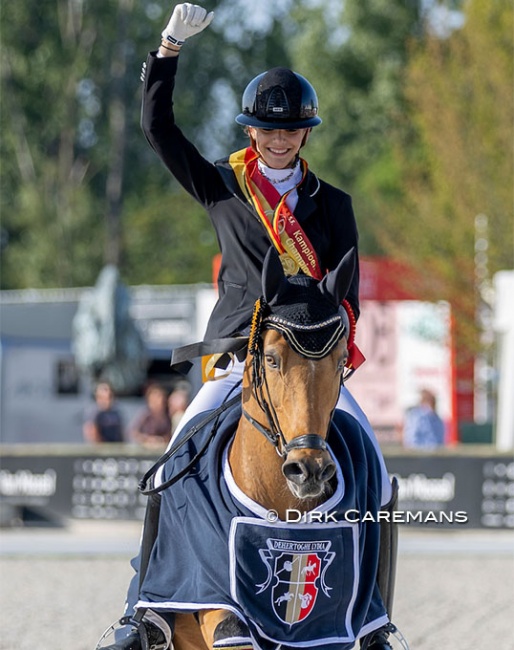 Liezel Everars and FS Capelli De Niro are the 2023 Belgian Pony Champions :: Photo © Dirk Caremans