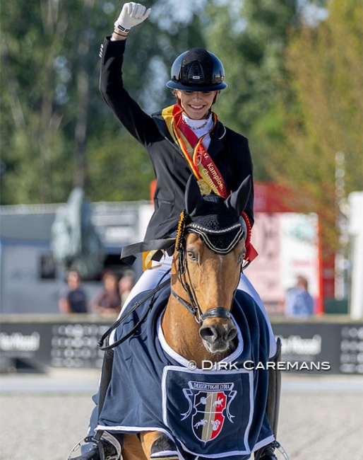 Liezel Everars and FS Capelli De Niro are the 2023 Belgian Pony Champions :: Photo © Dirk Caremans