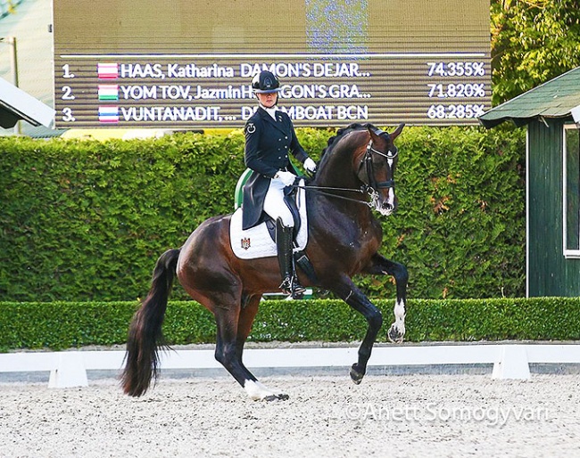 Alisa Glinka and Abercrombie at the 2023 CDI-W Mariakalnok :: Photos © Anett Somogyvari