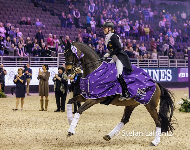 Jessica von Bredow-Werndl and Dalera BB win the 2023 World Cup Finals in Omaha :: Photos © Stefan Lafrentz