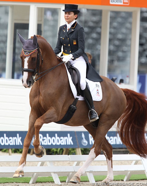 Beatriz Ferrer-Salat and Delgado at the 2019 European Championships in Rotterdam, their last international show in their 11 year career at top sport level :: Photo © Astrid Appels