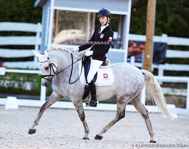 Ann van den Broeck and Langtoftegard Leandro at the 2020 European Pony Championships :: Photo © Astrid Appels