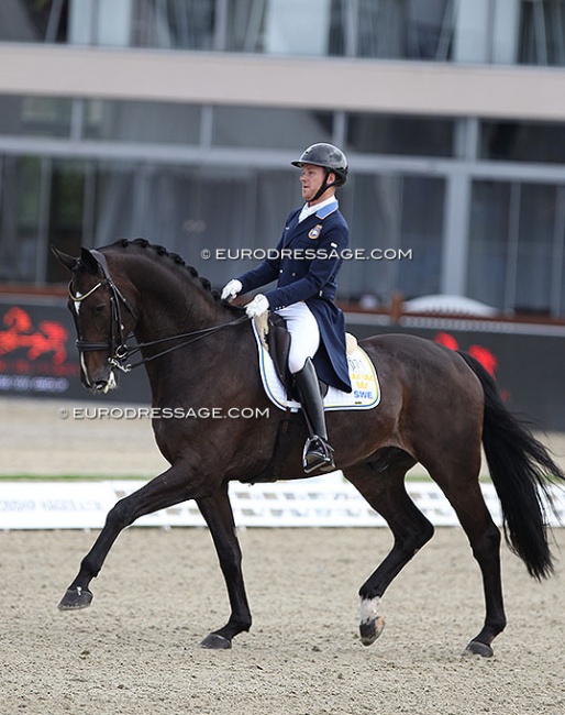 Jacob Norby Sorensen and Møgelbjergs Romeo at the 2021 European Championships in Hagen :: Photo © Astrid Appels