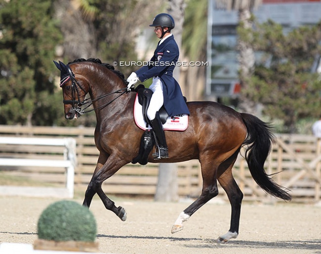Leon Aschauer on Formidable at the 2021 European Junior Riders Championships in Oliva Nova :: Photo © Astrid Appels