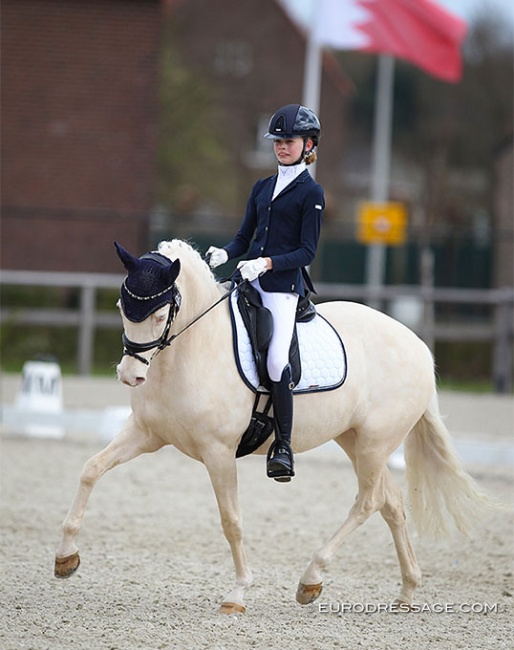 Isabella Karajkovic and Wert's Snowflake at the 2022 CDI Opglabbeek :: Photo © Astrid Appels
