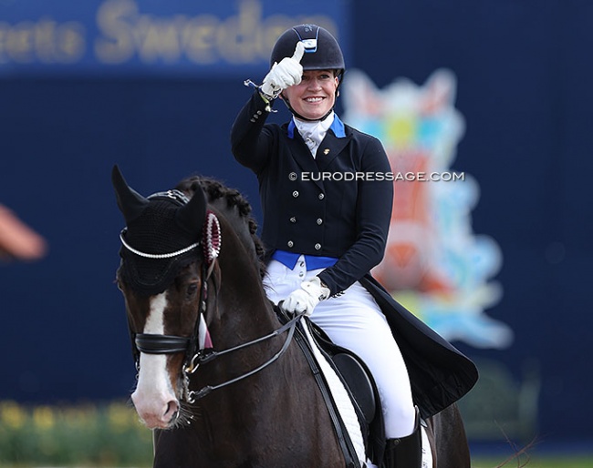 Nanna Skodborg Merrald and Blue Hors Don Olymbrio at the 2023 CDI Hagen :: Photo © Astrid Appels