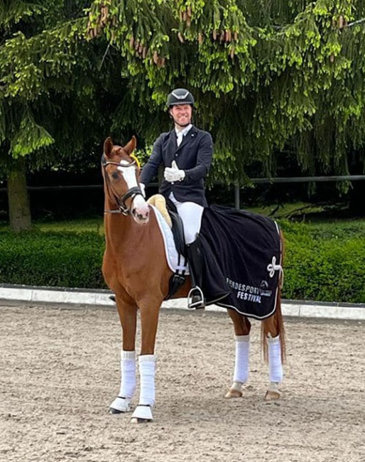 Jerome Schneiders and Bacchabundus at the 2023 CDN Kurtscheid :: Photo © private