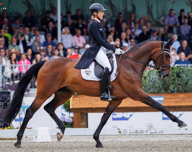 Ingrid Klimke on Siena Just Do it at the 2023 CCI 5* Luhmühlen :: Photo © Libby Law