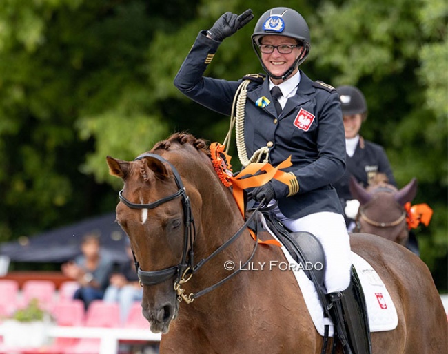 Zaneta Skowronska-Kozubik and Romantic P lead Team Poland to the Olympic Team Spot for Paris at the 2023 CDIO Pilisjaszfalu :: Photos © Lily Forado