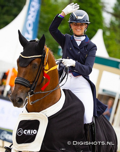 Morgan Barbançon and Habana Libre A win the 2023 CDIO Rotterdam Grand Prix :: Photo © Digishots