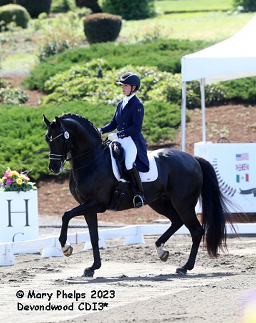 Pia Fortmüller on Frieda at the 2023 CDI Sherwood :: Photo © Mary Phelps