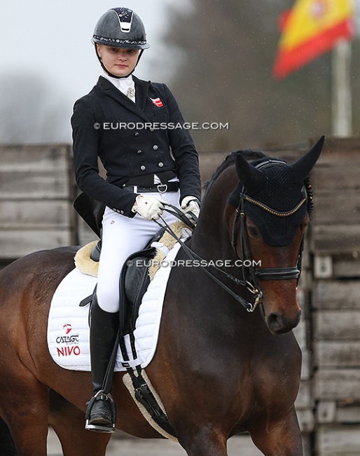 Johanne Kofod Jensen and Frida Gold at the 2023 CDI Sint-Truiden :: Photo © Astrid Appels