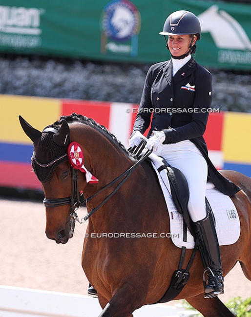 Yvonne Losos de Muniz and Idwinaretto at the 2023 CDI Wellington :: Photo © Astrid Appels