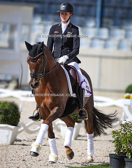 Maria Teresa Pohl on Der Kleine Sunnyboy at the 2023 CDI Aachen Festival 4 Dressage :: Photo © Astrid Appels