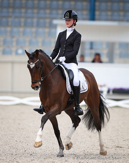 German based Ukrainian Olesia Volkovetska and N-Constantino van de Bolkerhoeve at the 2023 CDI Aachen Festival 4 Dressage :: Photo © Astrid Appels