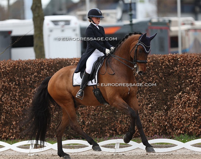 Rowena Weggelaar and Don Quichot at the 2023 CDI Aachen Festival 4 Dressage :: Photo © Astrid Appels
