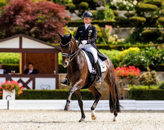 Isabell Werth and Skovens Tzarina win the Prix St. Georges at the 2023 CDI Kronberg :: Photo © Stefan Lafrentz