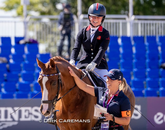 Georgia Wilson on Sakura at the 2022 World Para Dressage Championships in Herning :: Photo © Hippofoto.be