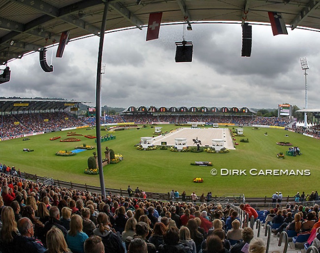 Dressage in the Aachen main stadium: this happened most recently for the 2006 World Equestrian Games and 2015 European Dressage Championships :: Photo © Dirk Caremans