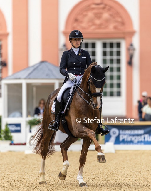 Lena Waldmann on her show debut with Scarlett O'Hara at the 2022 CDI Wiesbaden :: Photo © Stefan Lafrentz