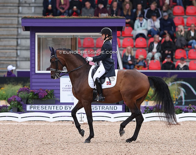 Trude Hestengen and Christianslund Furstino at the 2022 World Championships:: Photo © Astrid Appels