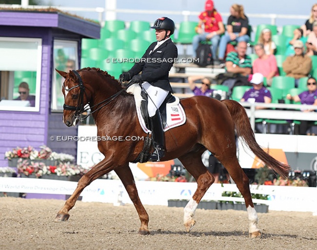 Bernd Brugger and Bellagio at the 2022 World Para Dressage Championships :: Photo © Hippofoto.be